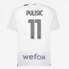 AC Milán Pulisic 11 Venkovní 2023-24 - Fotbalové Dresy (S/S) AC Milán Pulisic 11 Venkovní 2023-24 - Fotbalové Dresy (S/S)